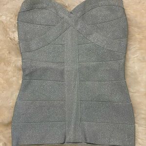 Bebe tube top metallic
